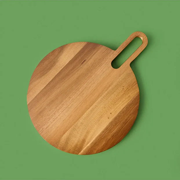 Acacia Round Cutting Board - Brown - 33 cm