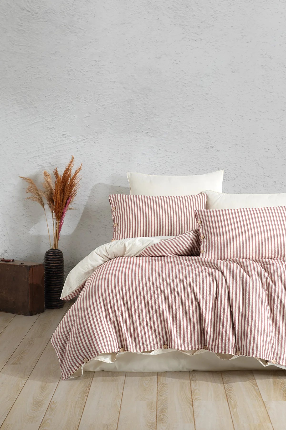 Chance Cherry 100% Cotton Washable Duvet Cover Set