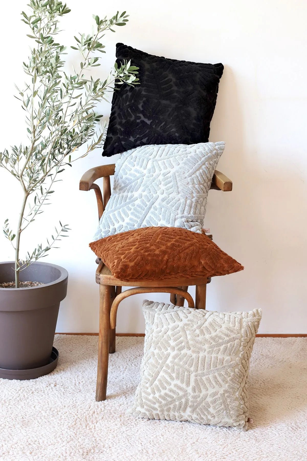 Forest Decorative Pillowcase Scandinavian Bohemian Design (1 Piece)