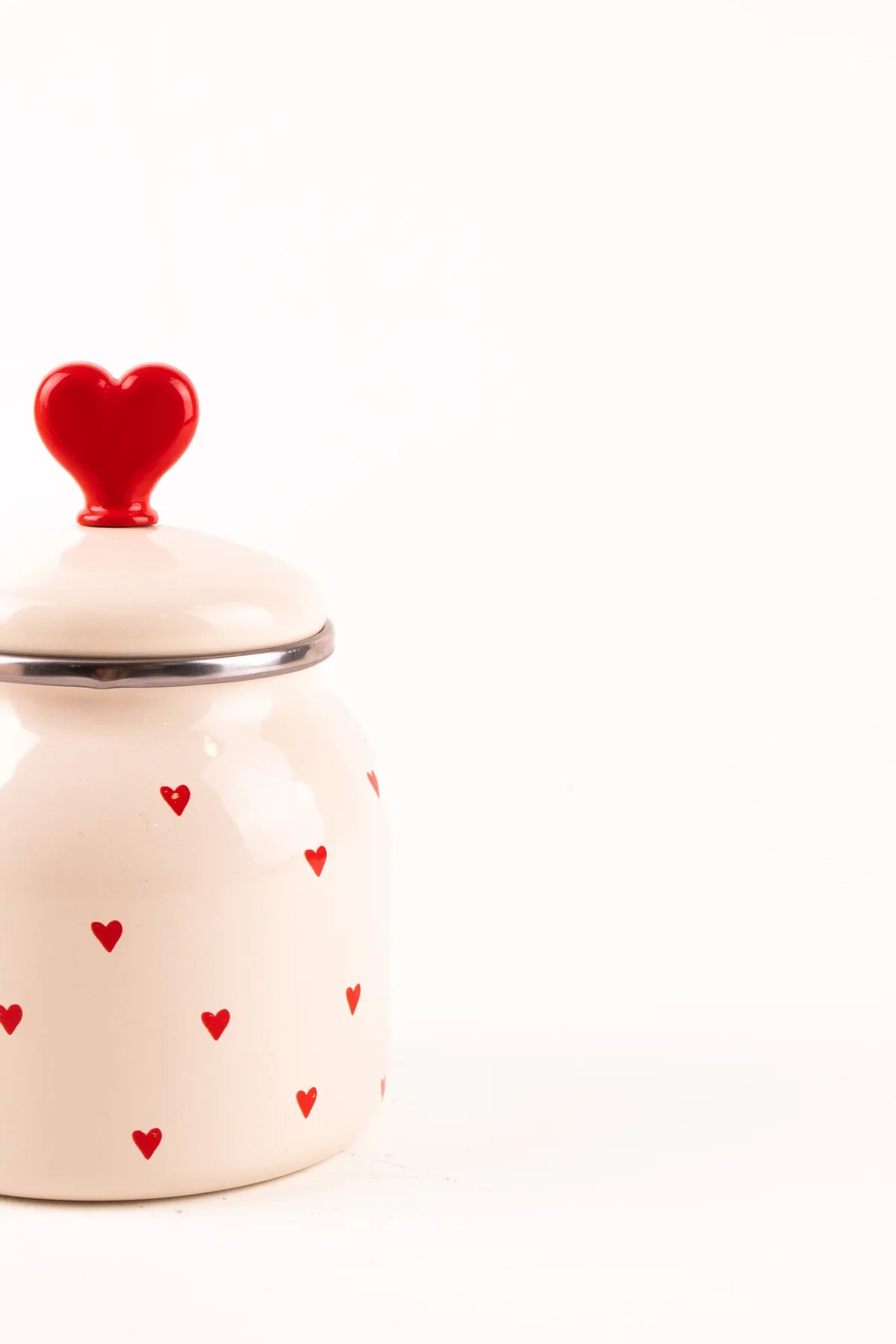 Cupid Enamel Spice Jar