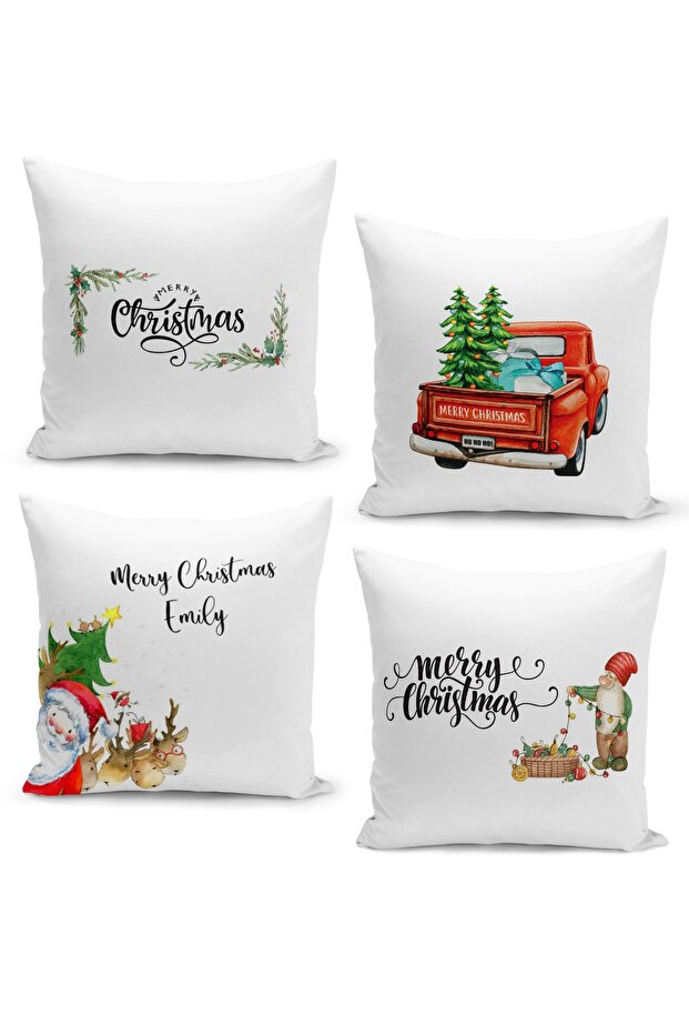 4 Piece Pillow Cover Double Sided Digital Print