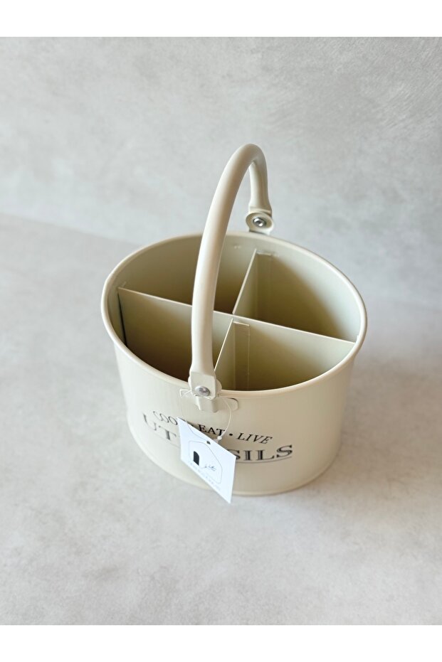 Galvanized Compartmented Cutlery Tray