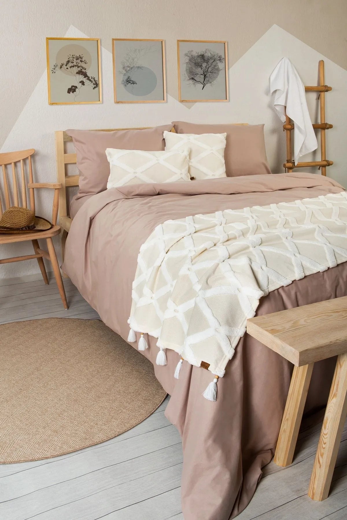 Bella Bed Runner Set Scandinavian Bohemian Pattern