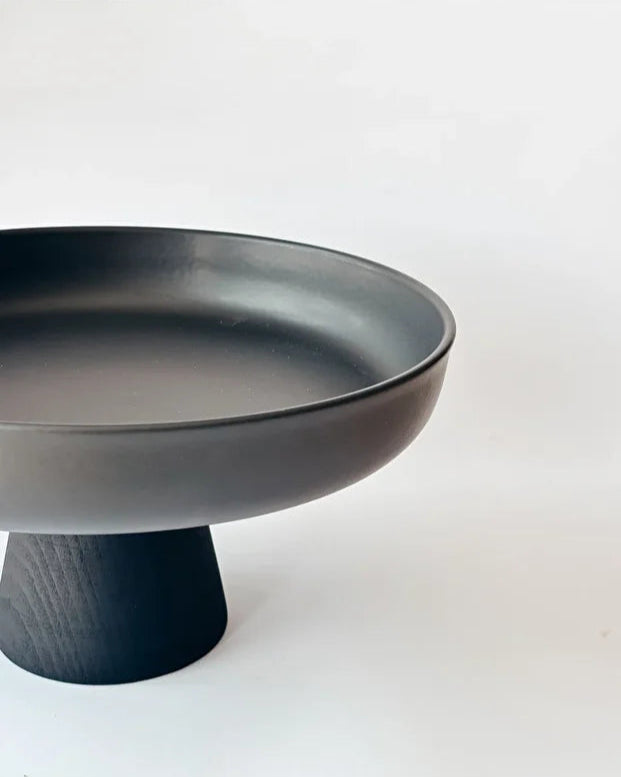 Black Porcelain Presentation Bowl 25 cm