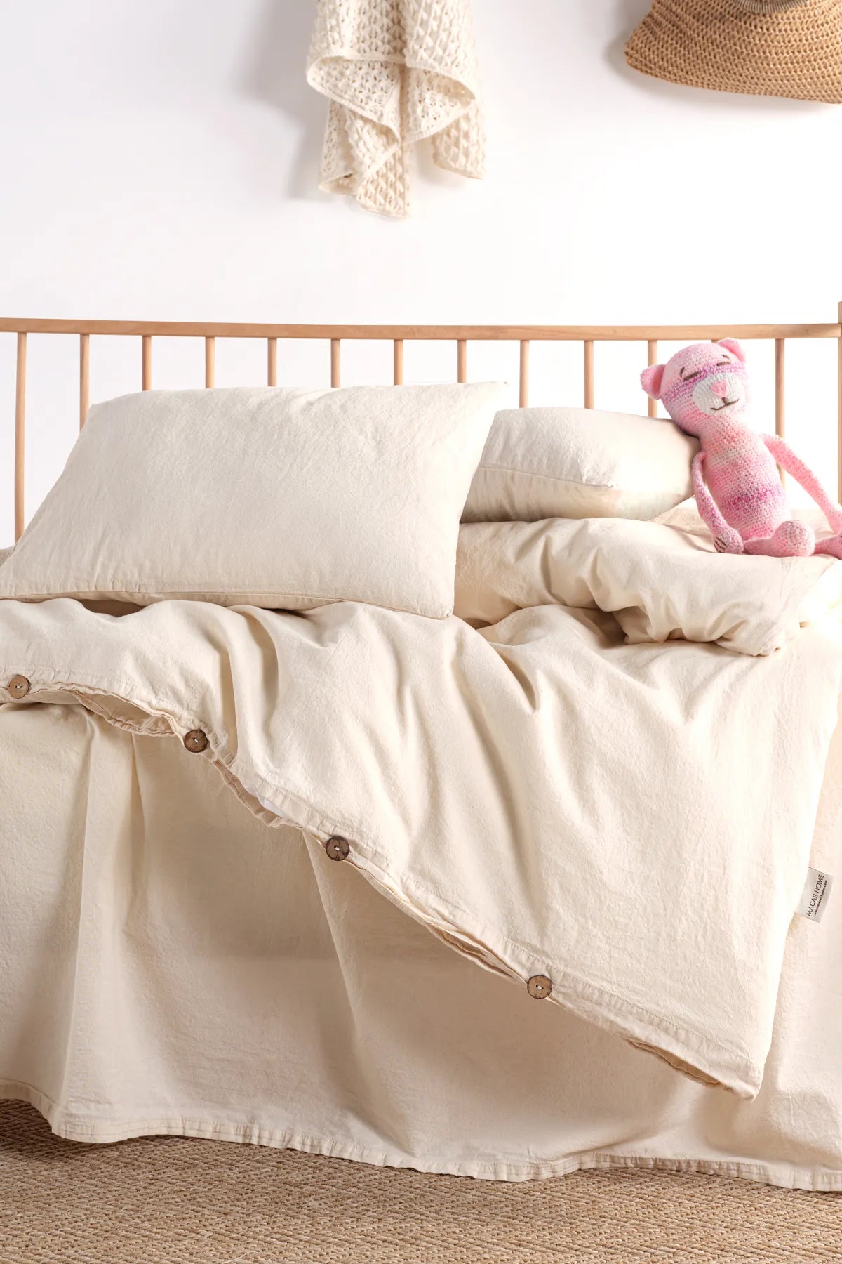 Luna Natural Baby 100% Cotton Washable Duvet Cover Set