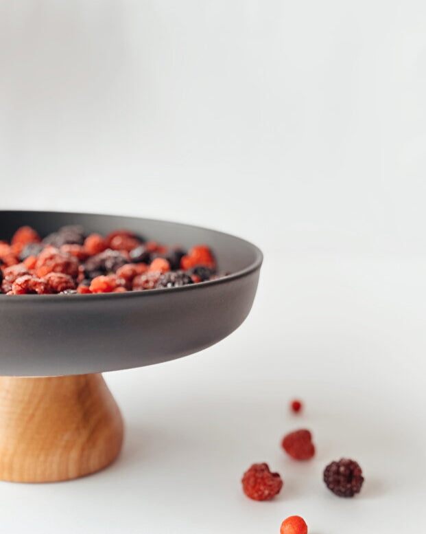 Black Porcelain Presentation Bowl 25 cm