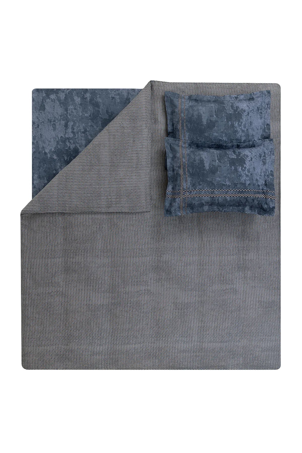 Fayel Double Satin Duvet Cover Set - Brown