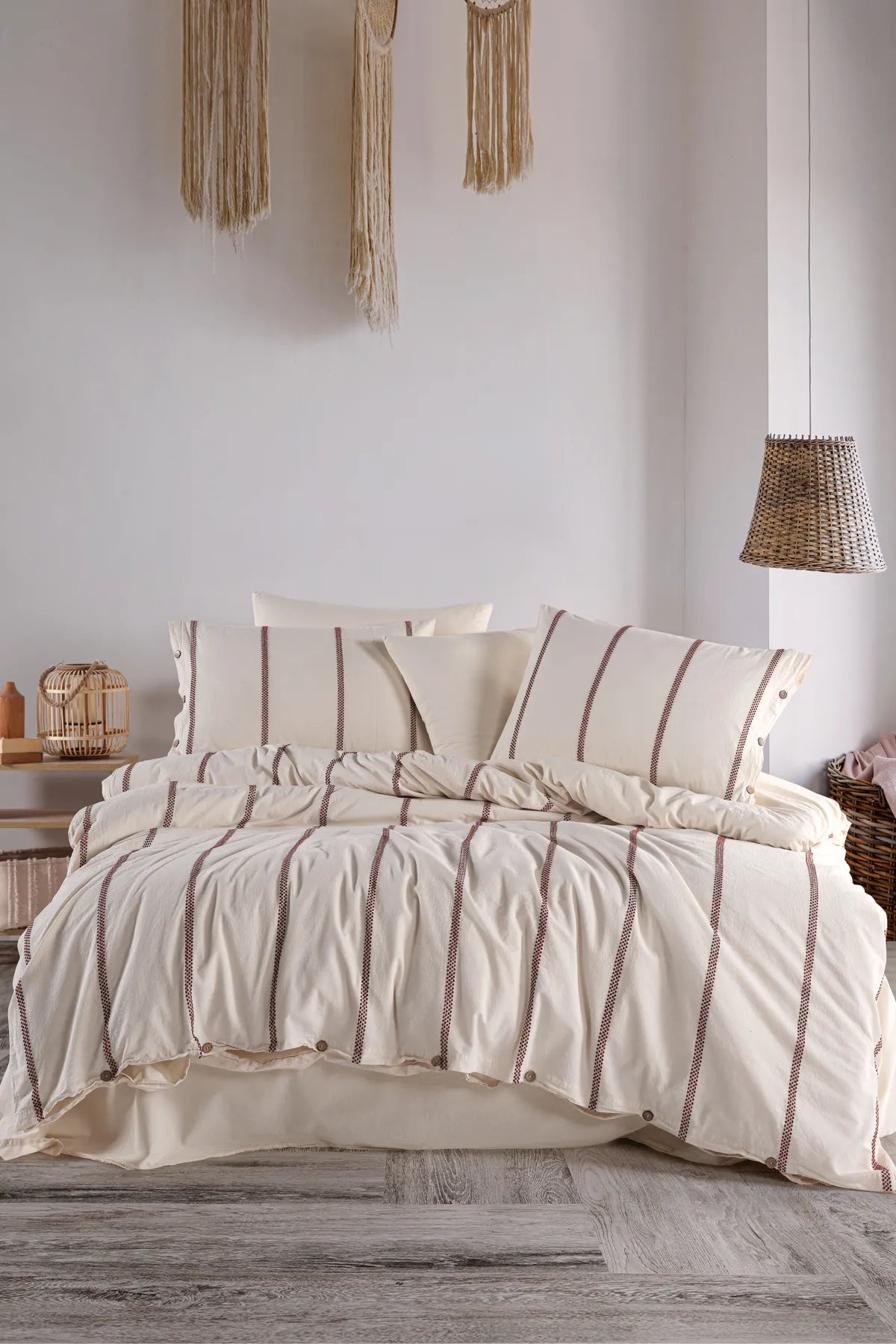 Odin 100% Cotton Washable Vintage Duvet Cover Set