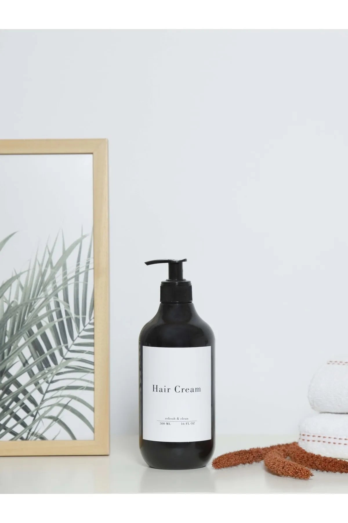 Soap Dispenser Black Plastic Bottle - 500 ml 1 Piece