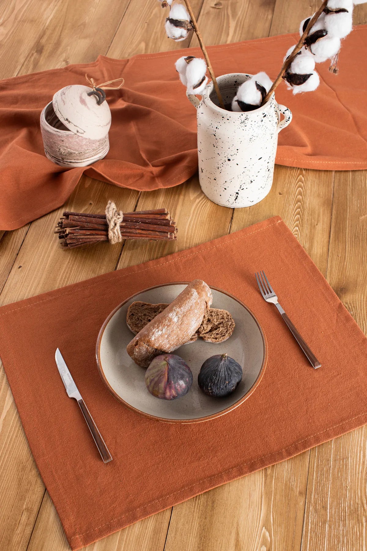 6 Piece Linen Placemat 35 X 45 Cm