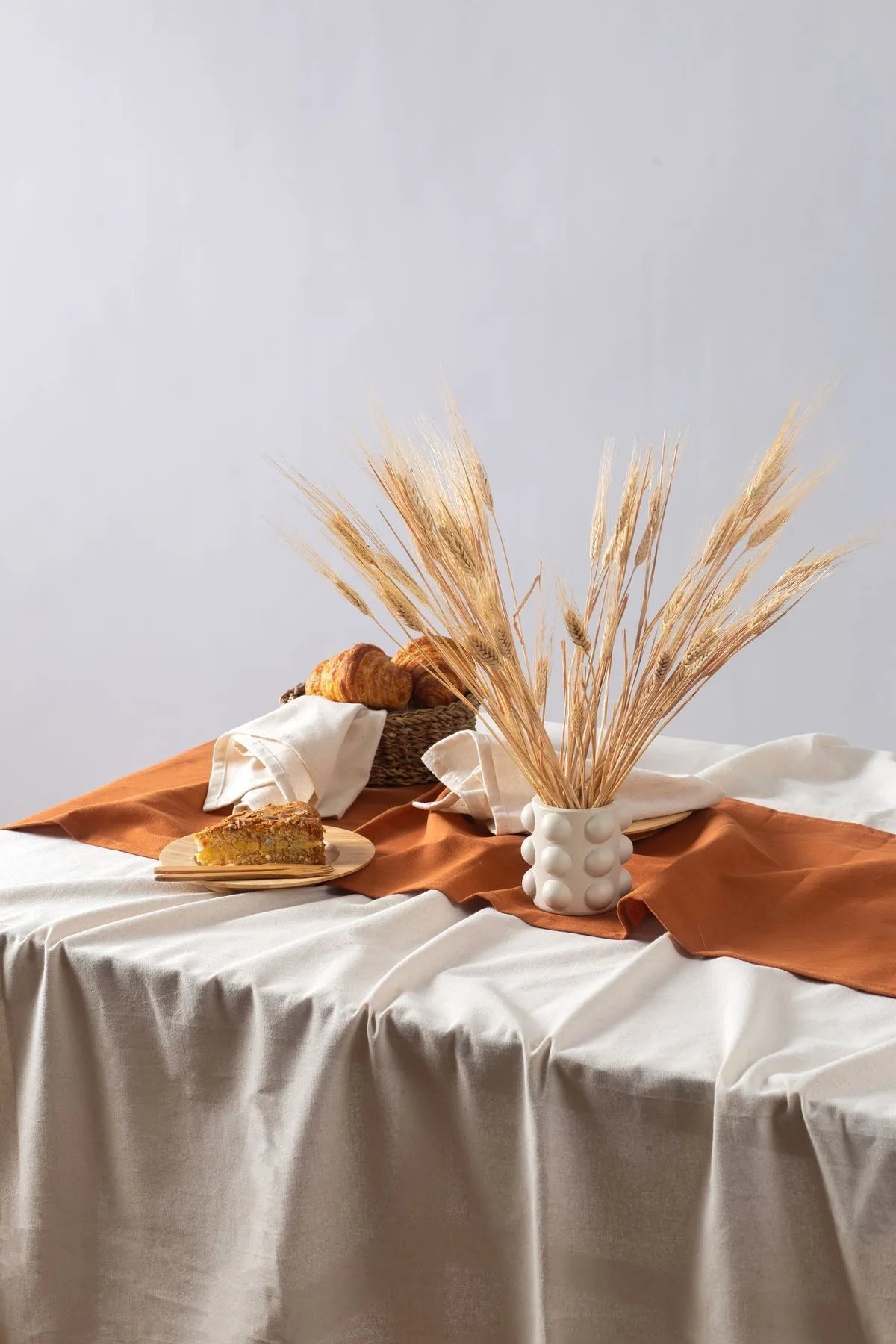 Organic Raw Texture Linen Tablecloth