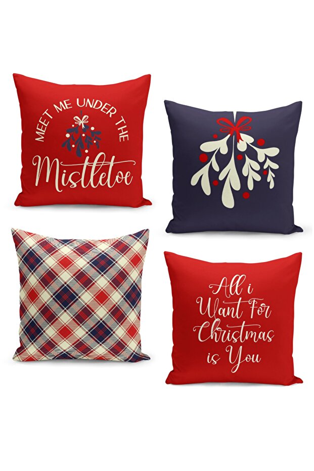 4 Piece Pillow Cover Double Sided Digital Print
