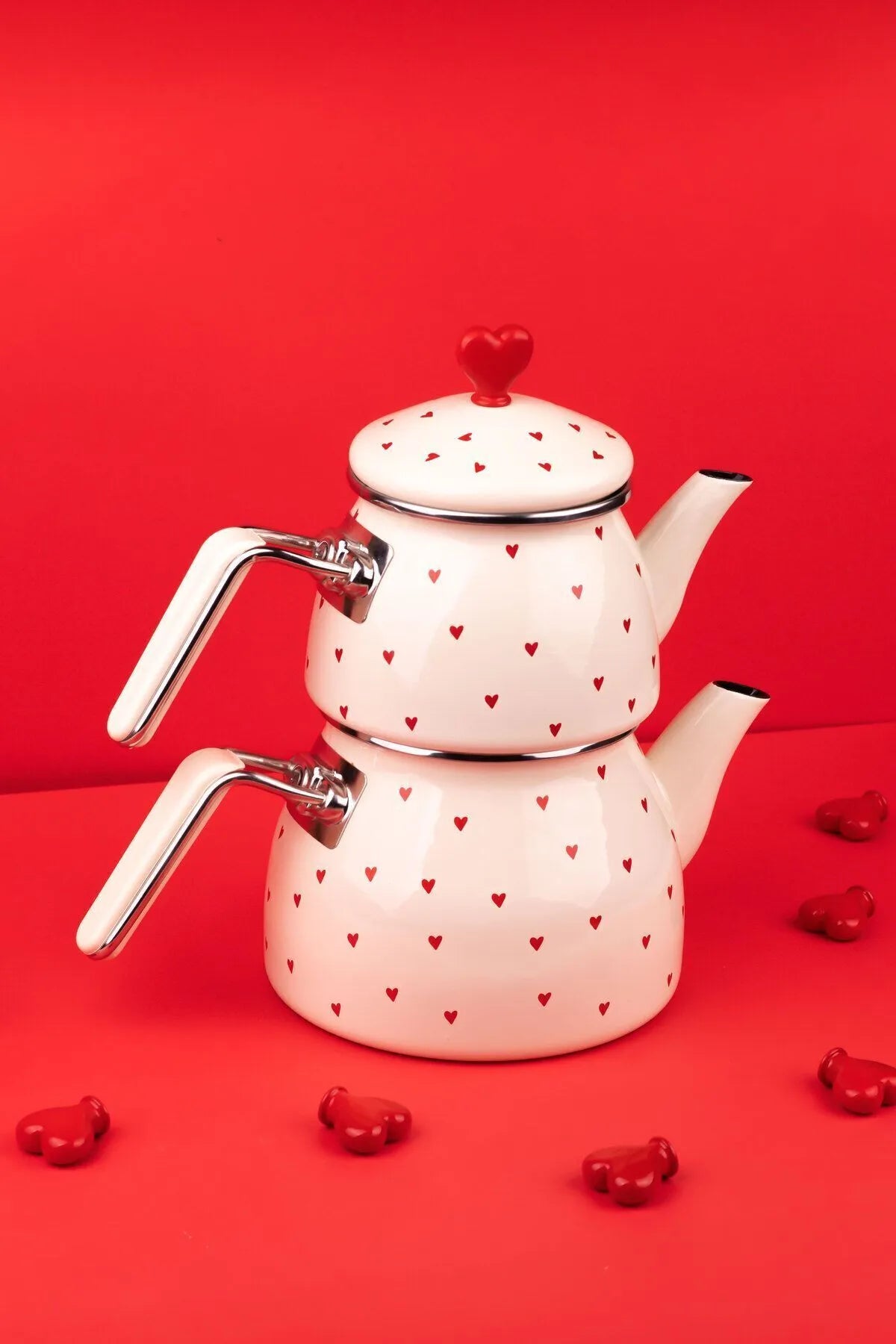 Cupid Enamel Teapot