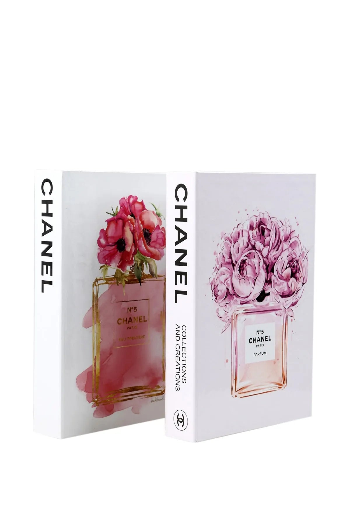 Set of 2 Decorative Book Cover Box