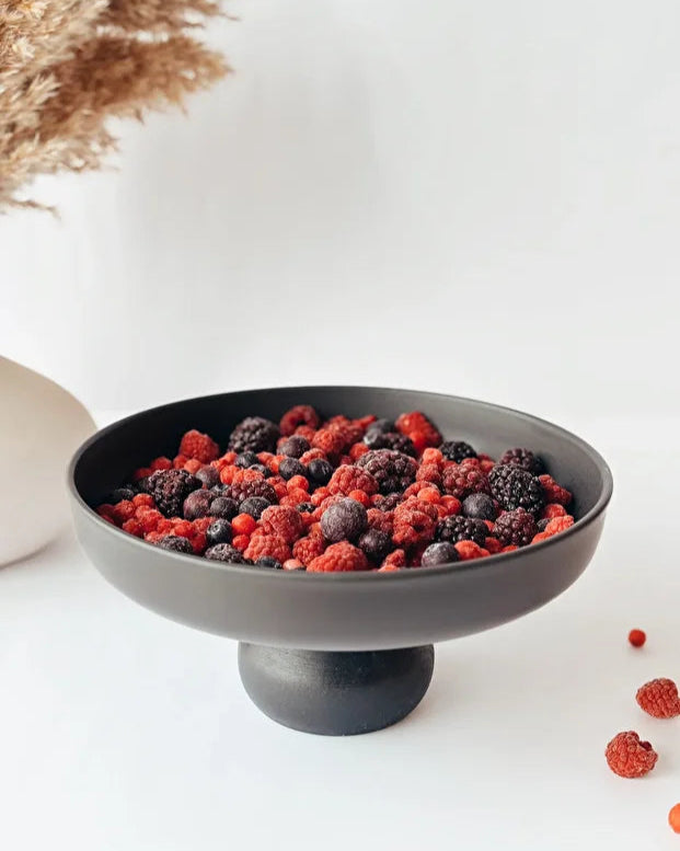 Black Porcelain Presentation Bowl 25 cm