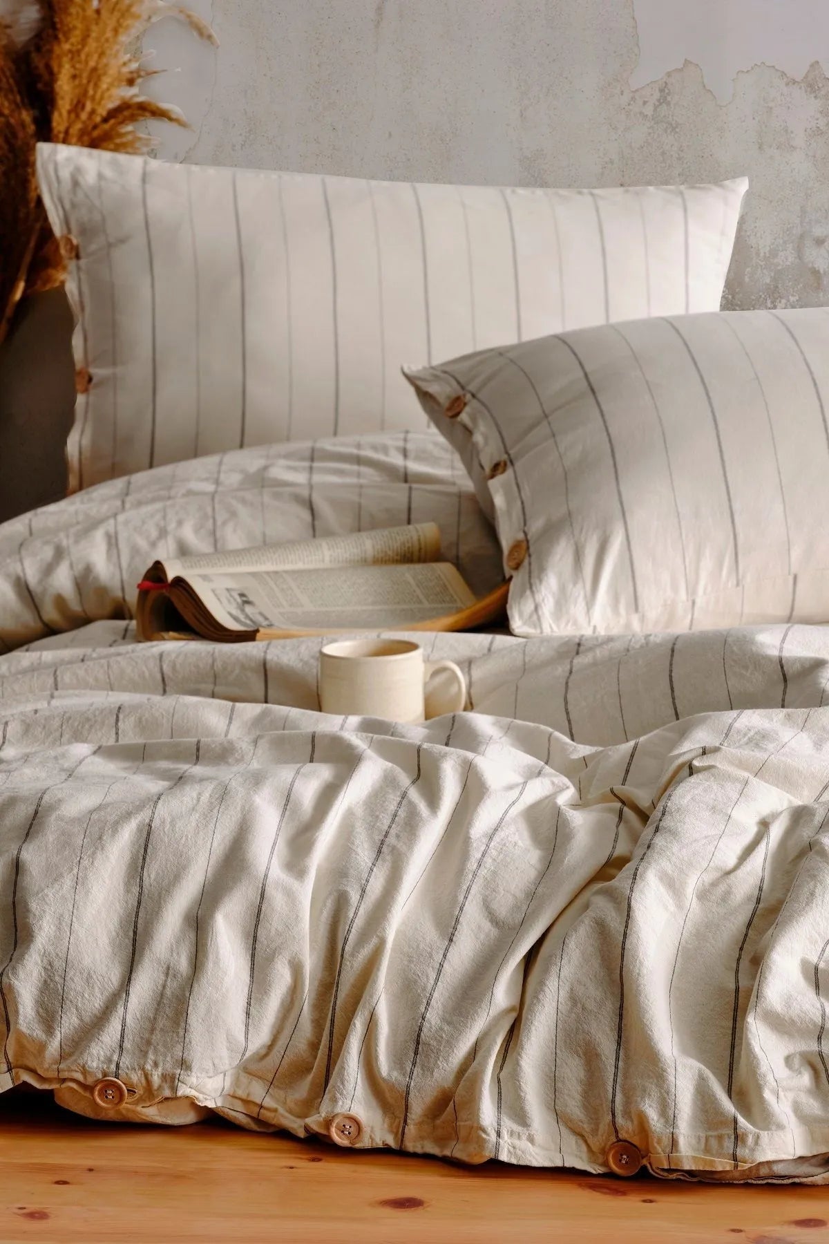 Helen 100% Cotton Washable Duvet Cover Set