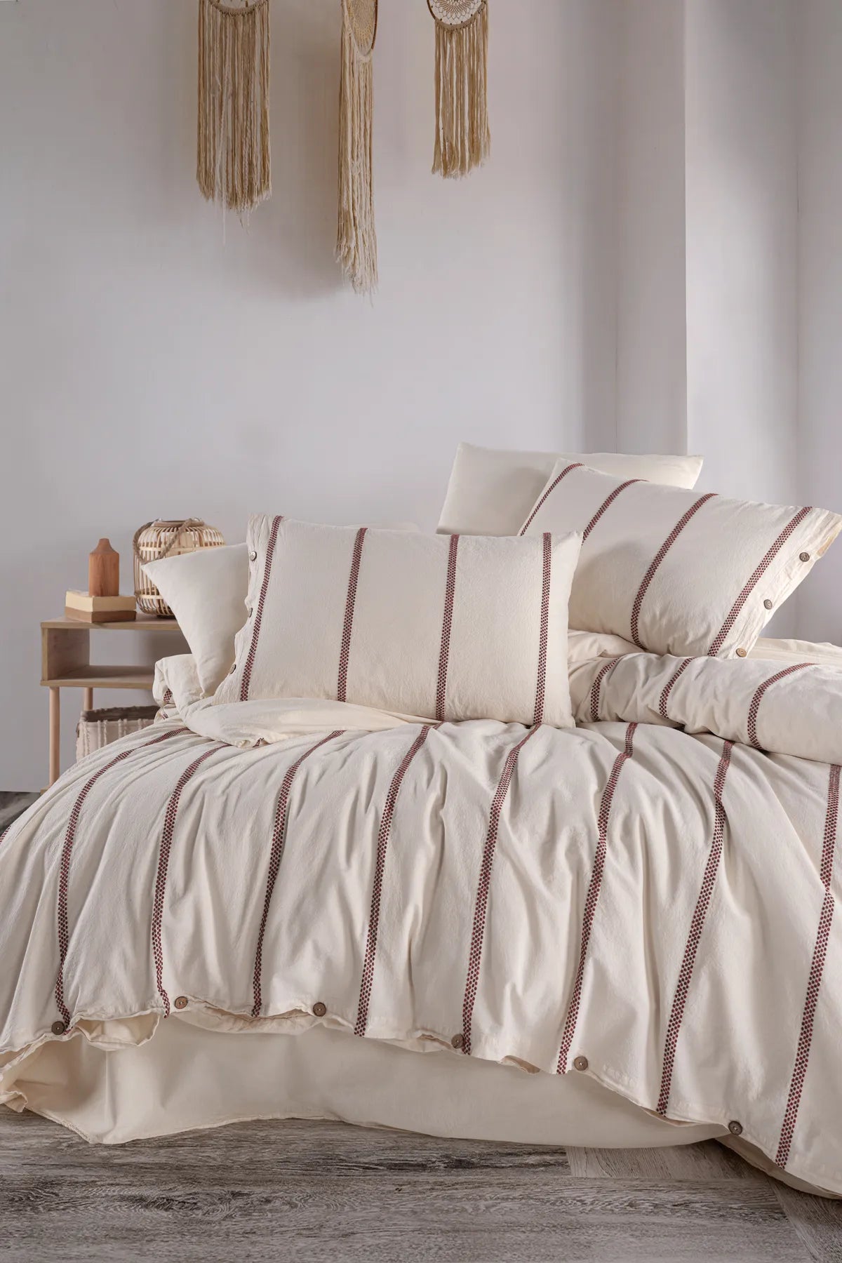 Odin 100% Cotton Washable Vintage Duvet Cover Set