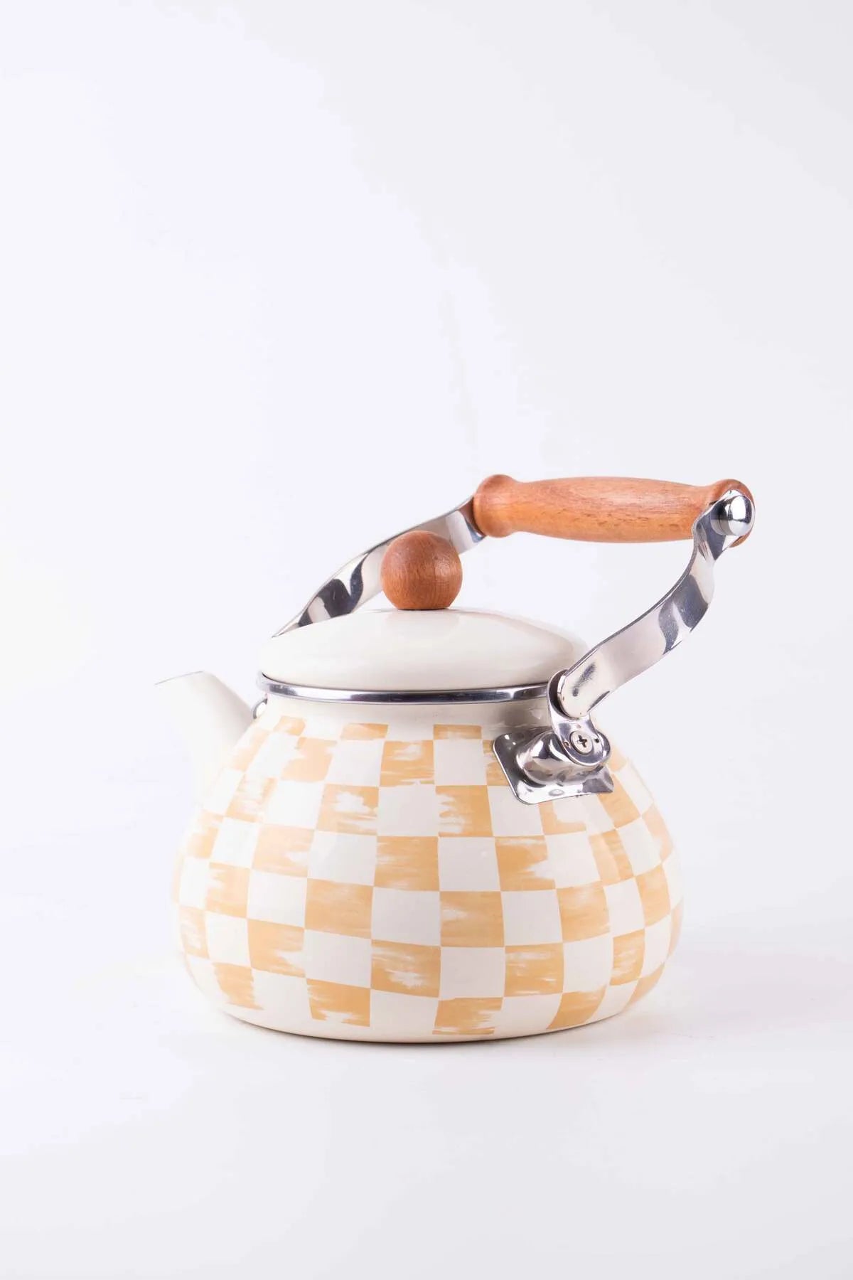 Beige Enamel Kettle