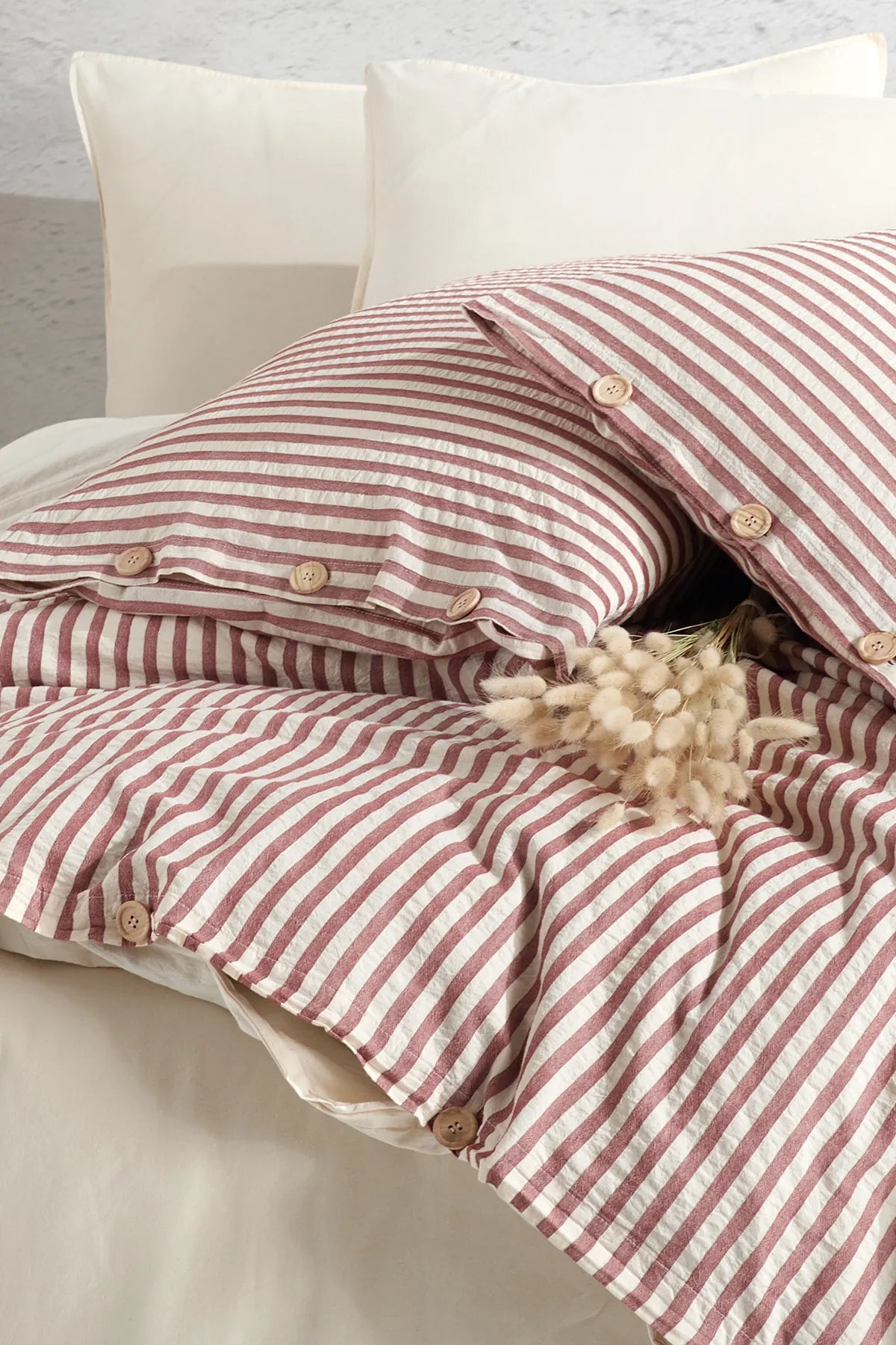Chance Cherry 100% Cotton Washable Duvet Cover Set