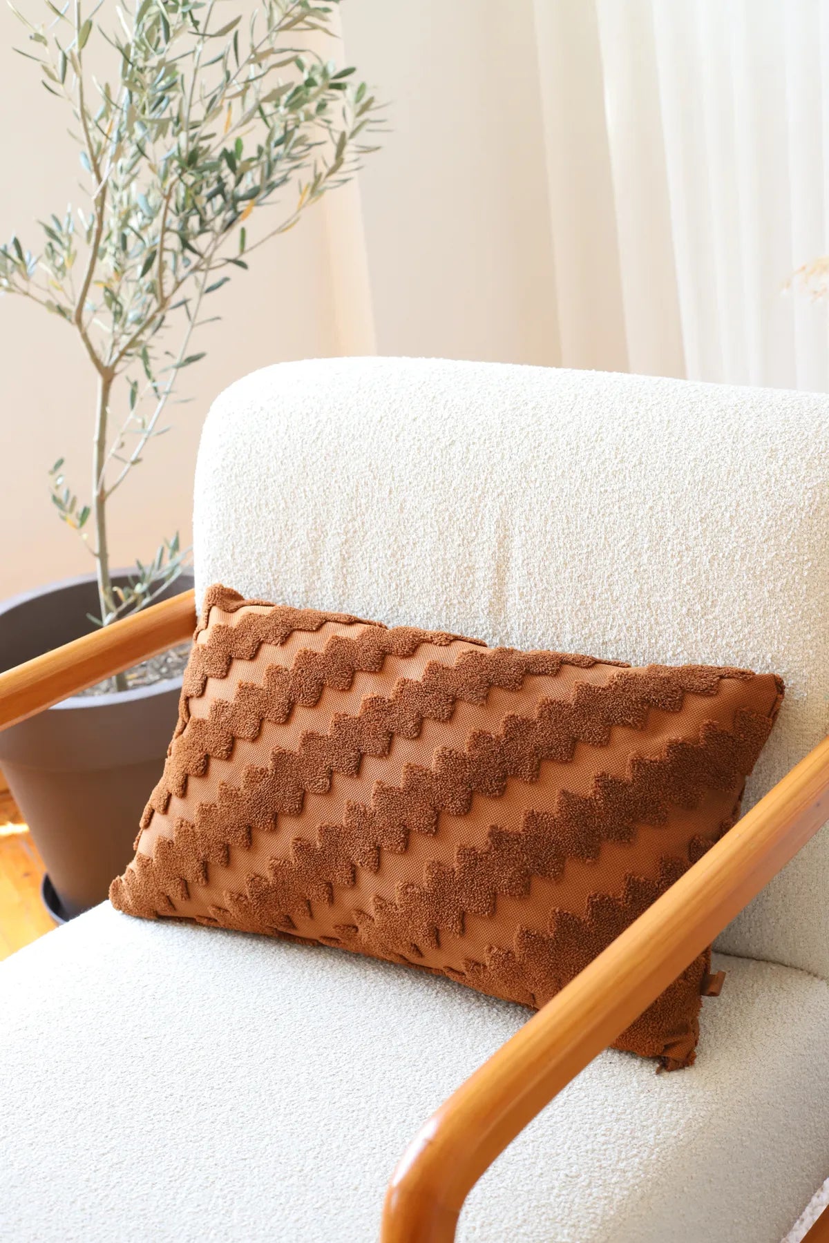 ZigZag Decorative Pillowcase Scandinavian Bohemian Design (1 Piece)