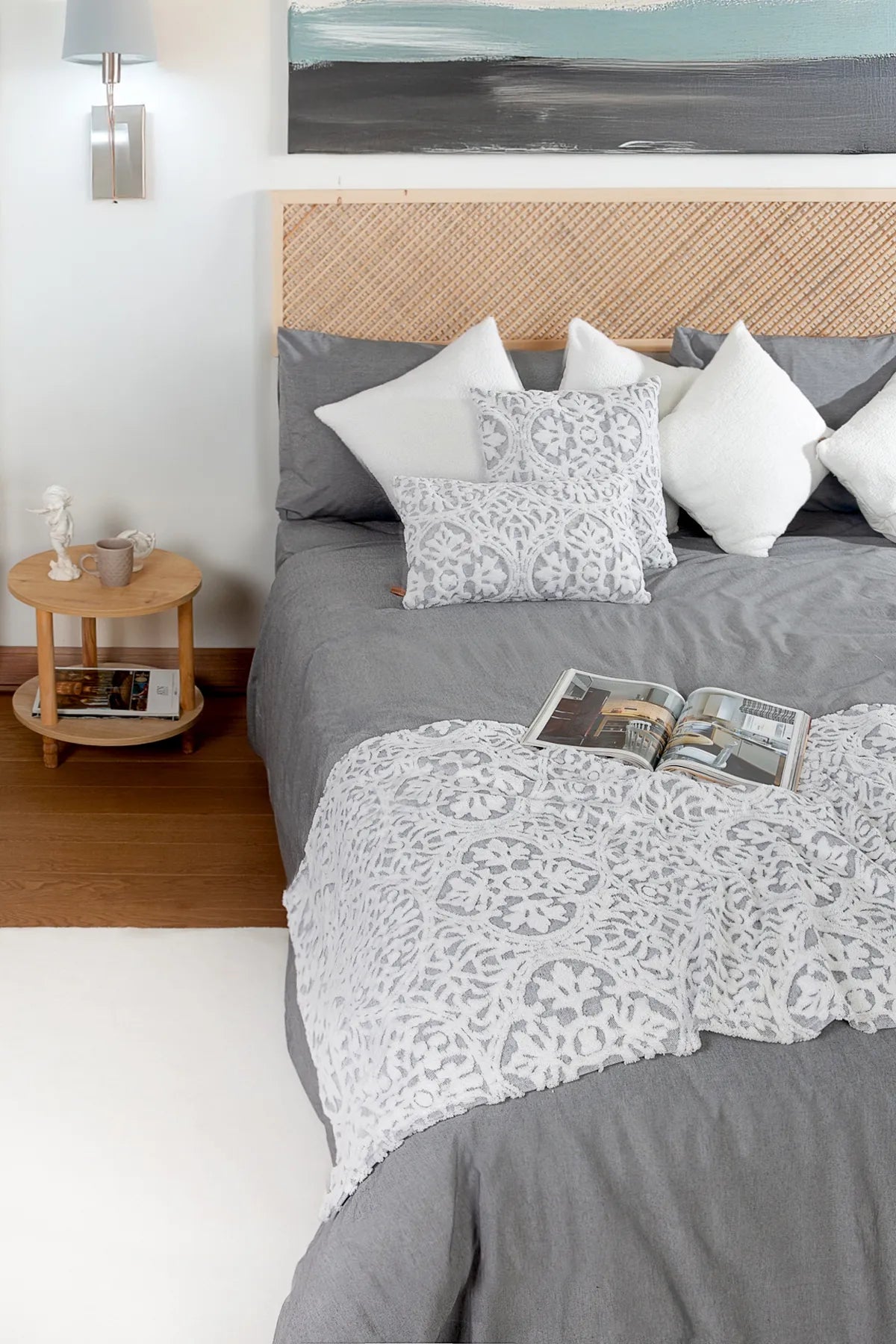 Motive Bed Runner Set Scandinavian Bohemian Pattern