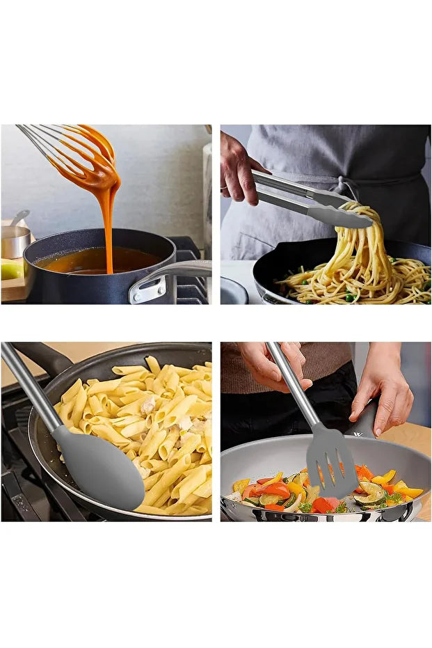 Marbella 35 Piece Stainless Steel Silicone Kitchen Set