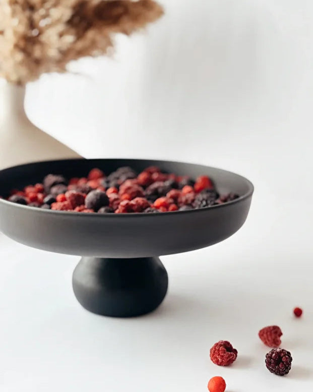 Black Porcelain Presentation Bowl 25 cm