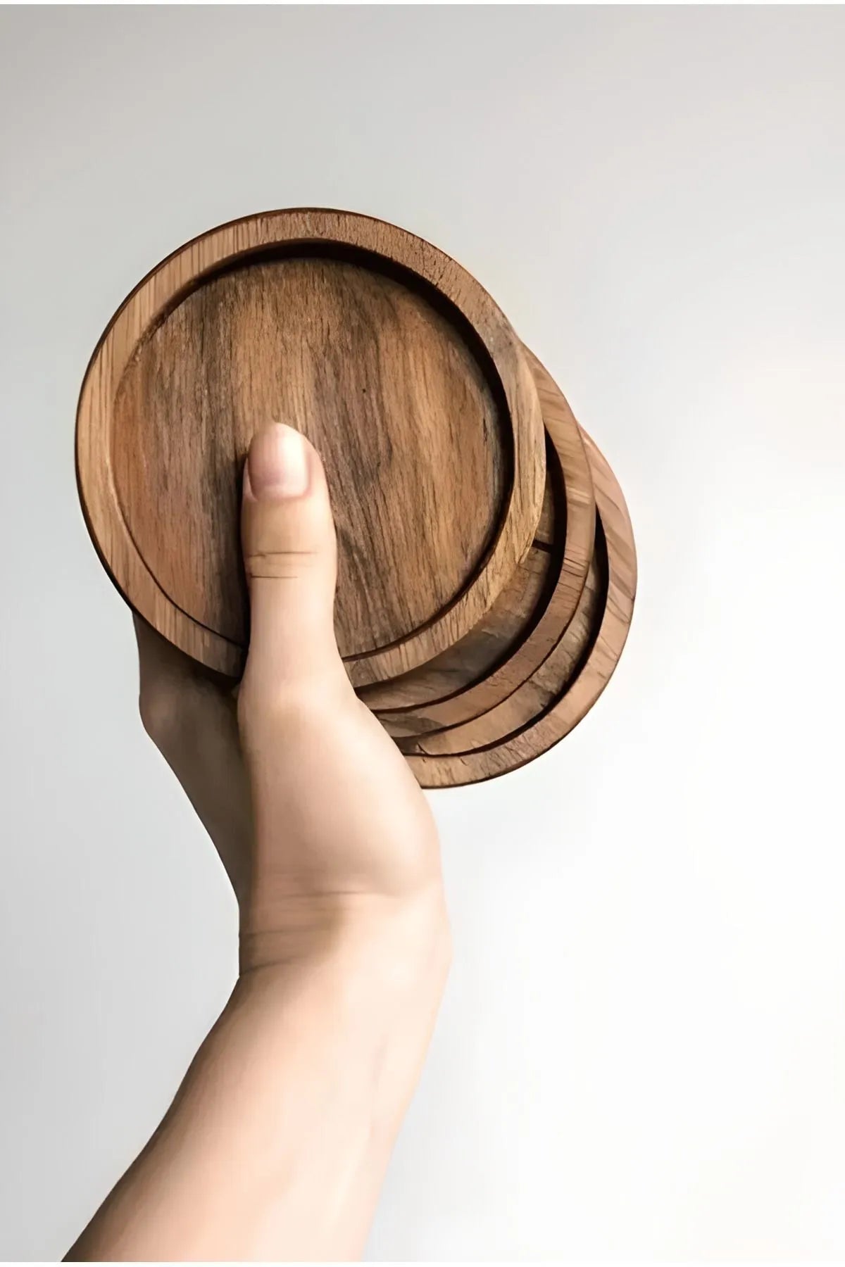 6 Piece Wooden Coasters