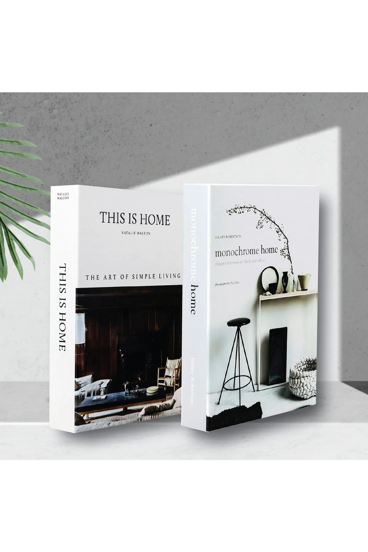 Set of 2 Decorative Book Cover Box