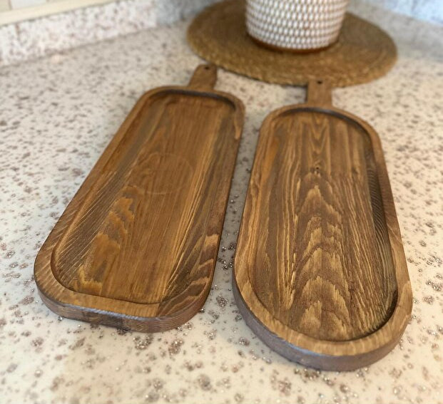 Natural Wood 2 Piece Set