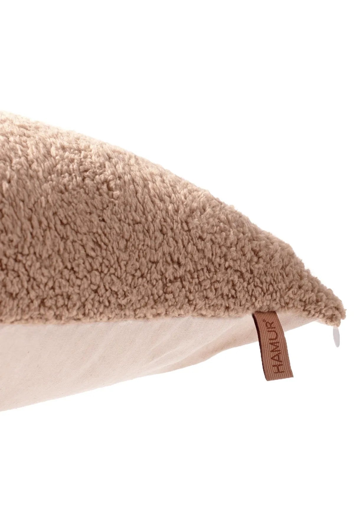 Teddy Puffy Decorative Pillowcase Scandinavian Bohemian Design (2 Piece)