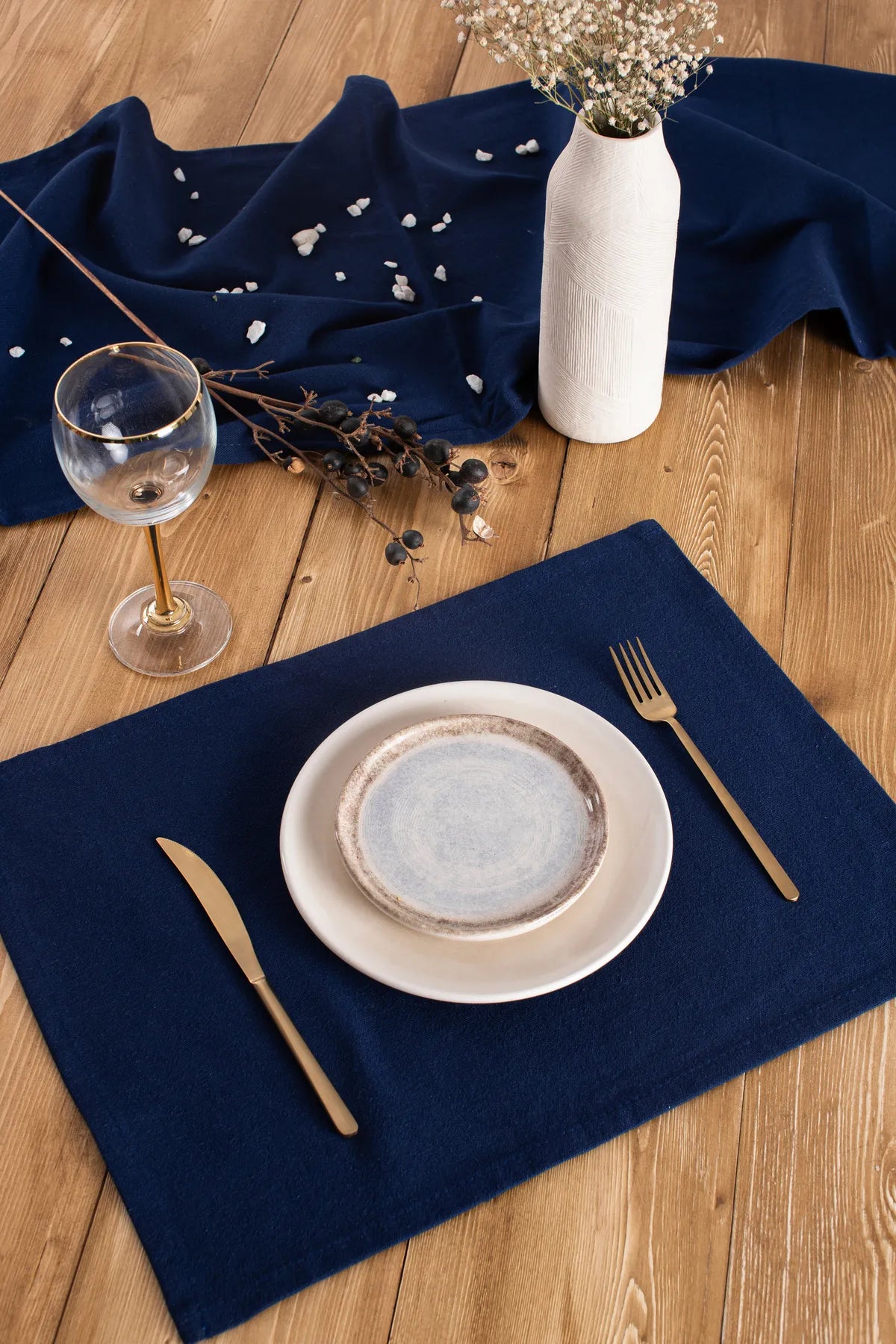 6 Piece Linen Placemat 35 X 45 Cm