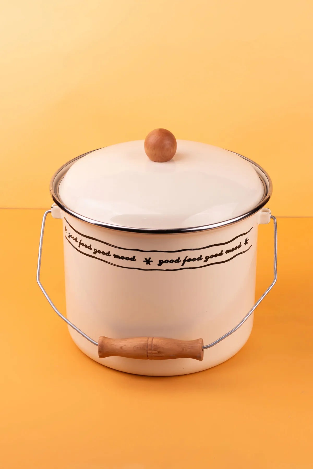 Mood Enamel Bucket 20cm (3Litre)