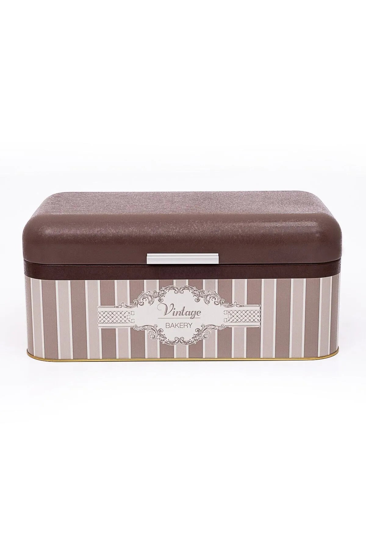 Vintage Elegance Metal Bread Storage Container