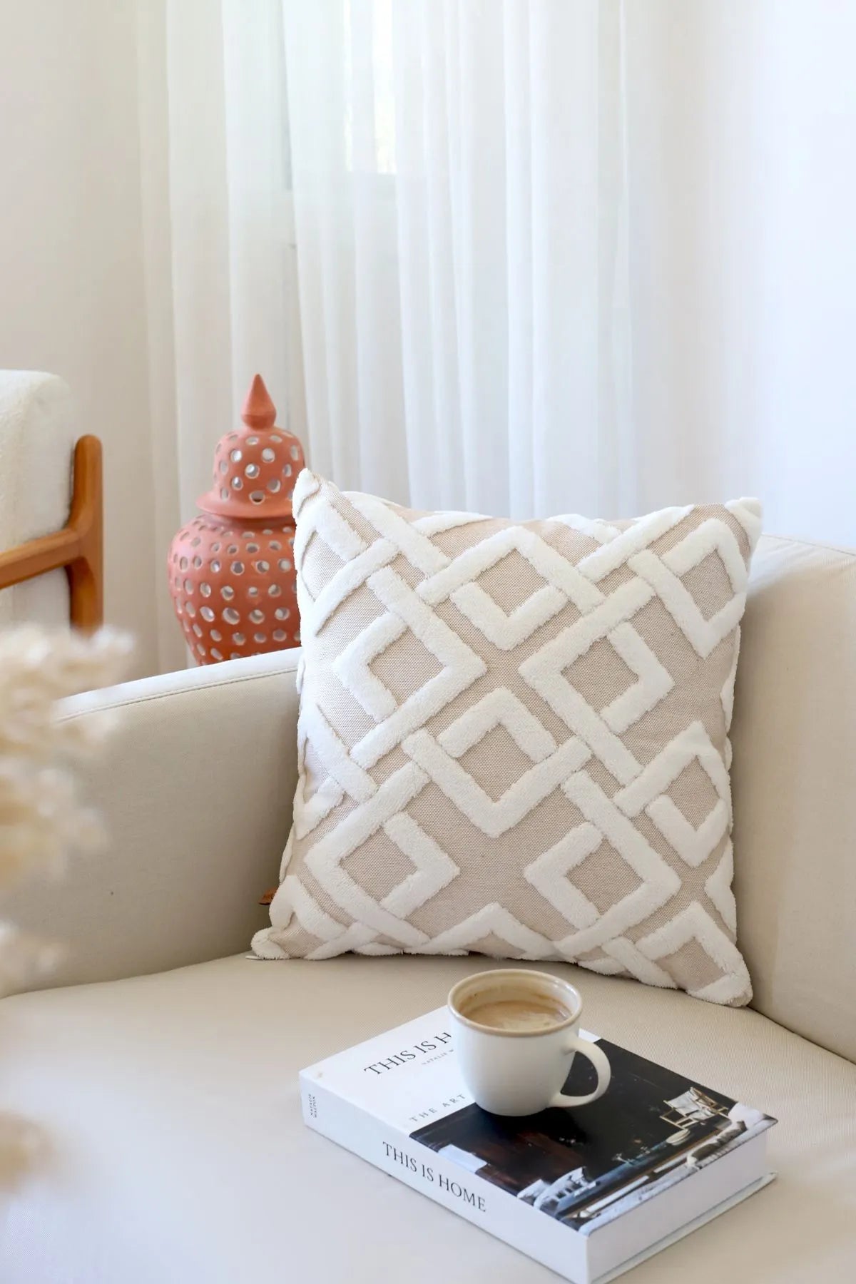 Mila Decorative Pillowcase Scandinavian Bohemian Design (1 Piece)