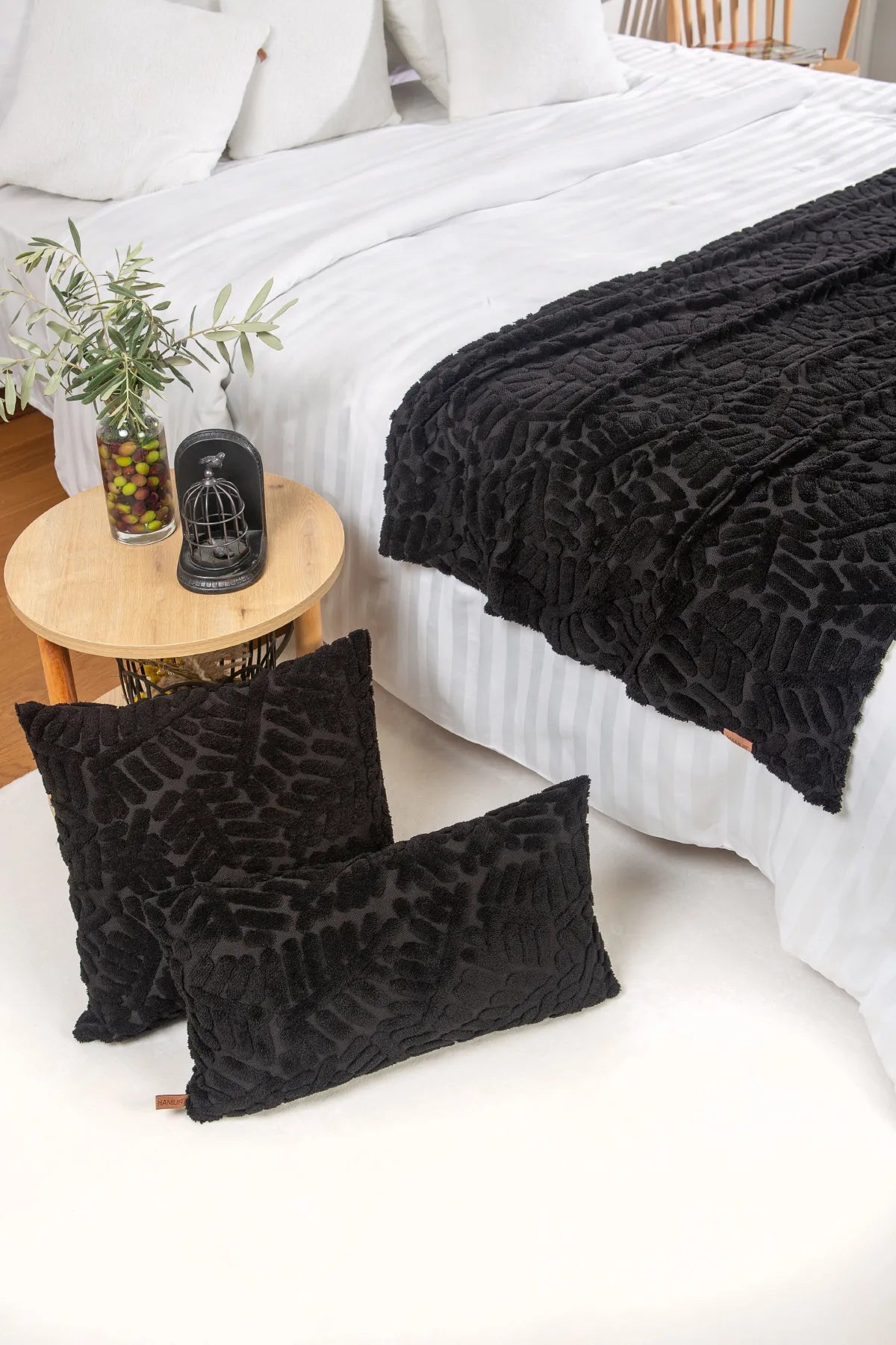 Forest Bed Runner Set Scandinavian Bohemian Pattern