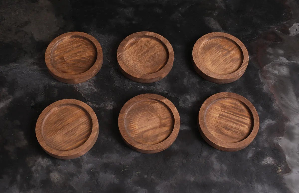 6 Piece Wooden Coasters