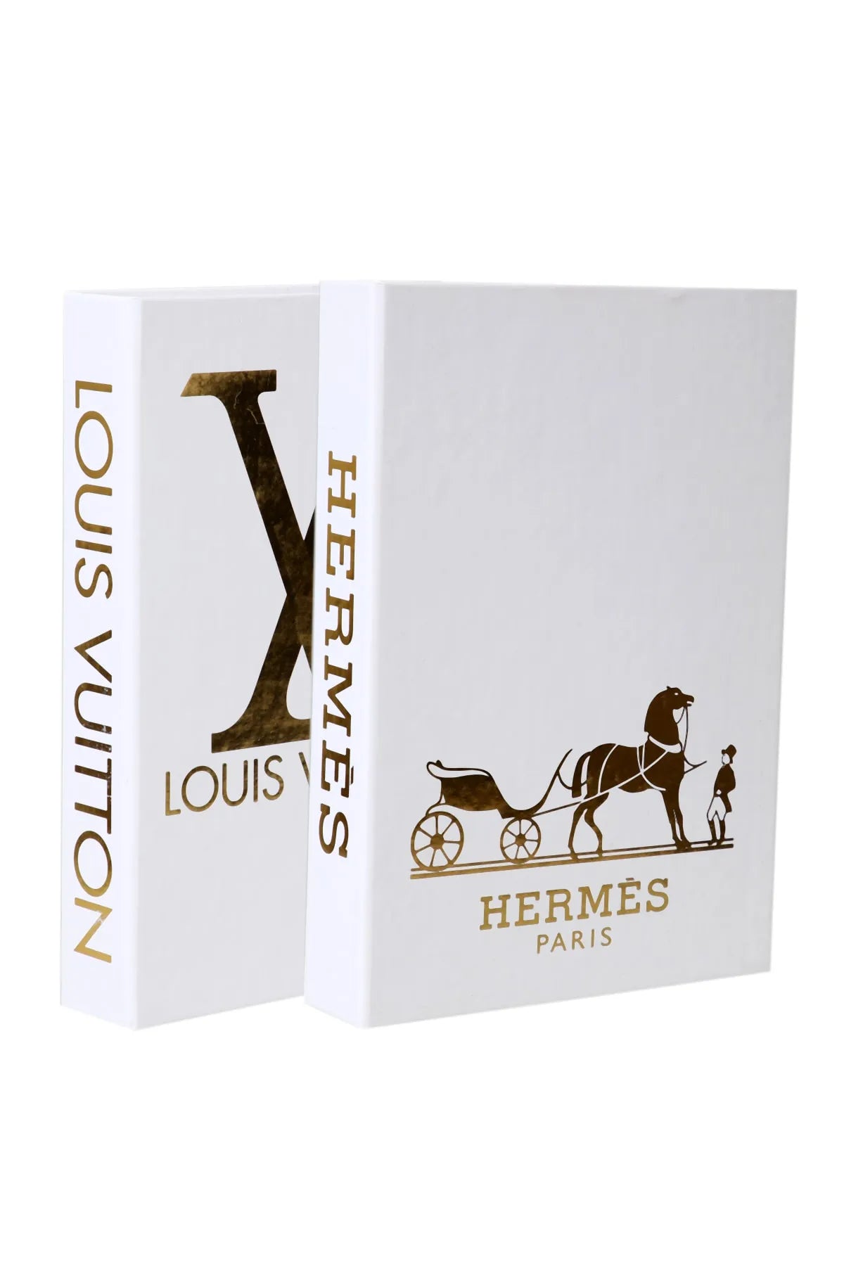 Set of 2 Decorative Book Cover Box