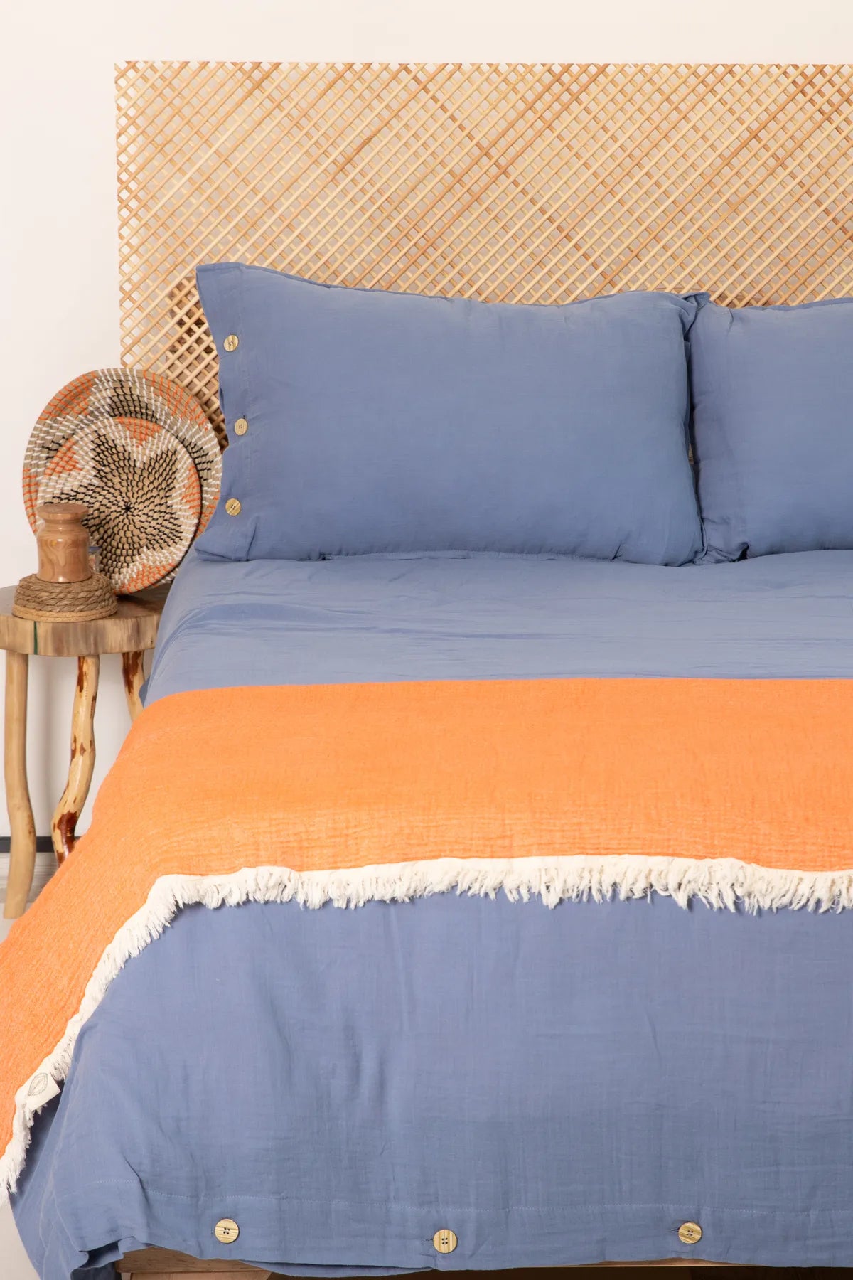 Cloudy Mood 2 Layer Muslin Double Duvet Cover Set