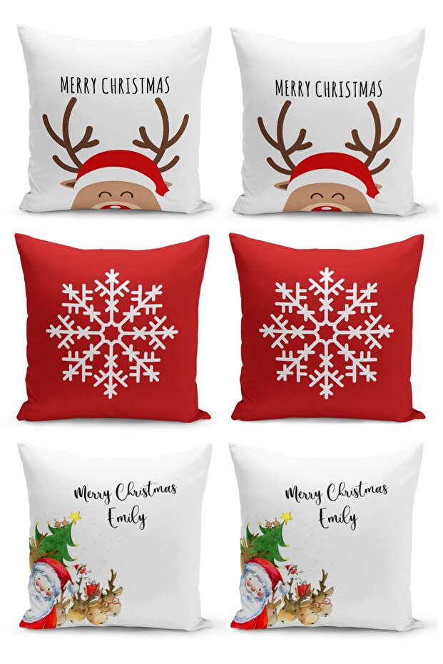 6 Piece Pillow Cover Double Sided Digital Print