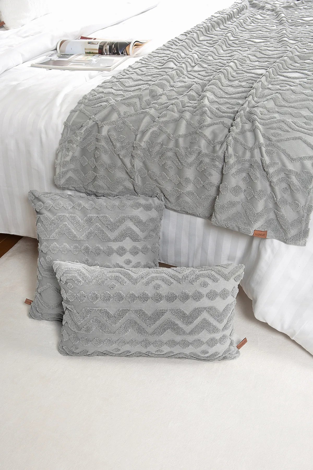 Letta Bed Runner Set Scandinavian Bohemian Pattern