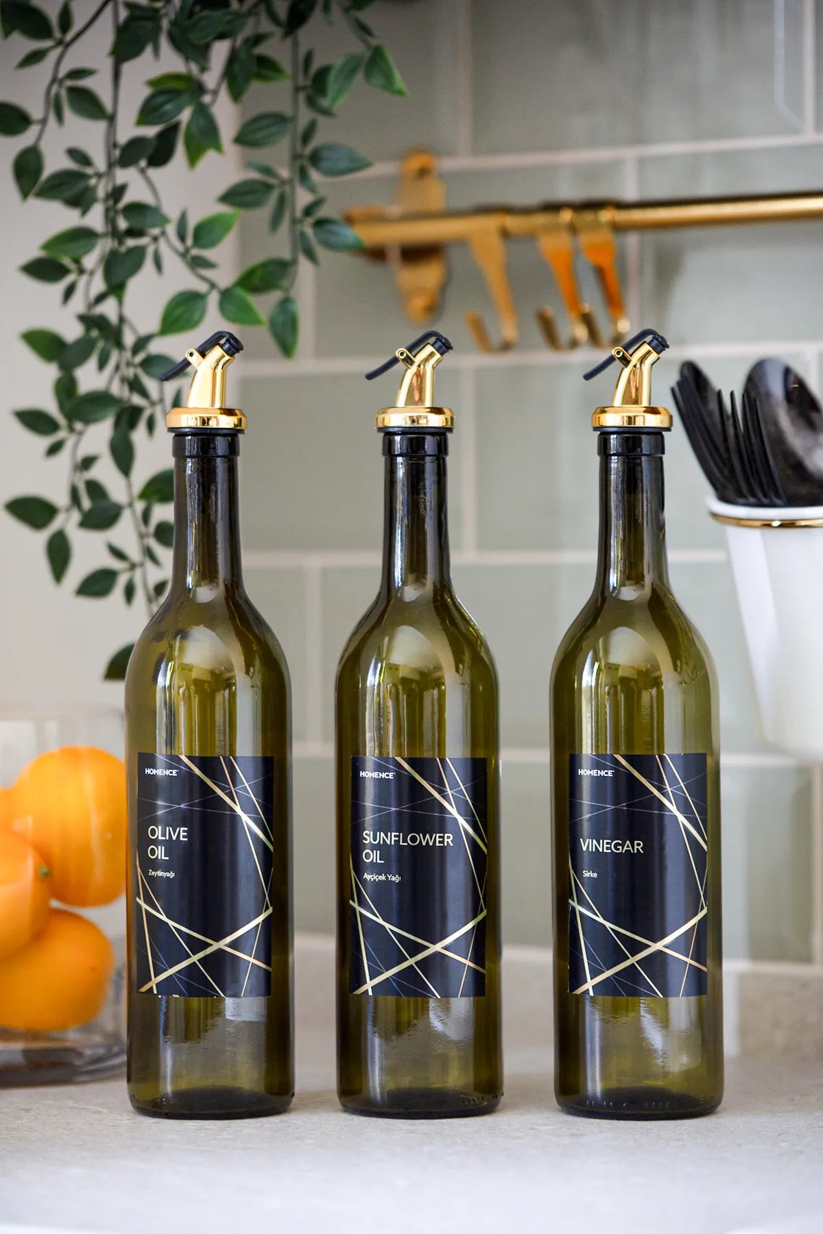 Oil and Vinegar Glass Bottles 750 ml