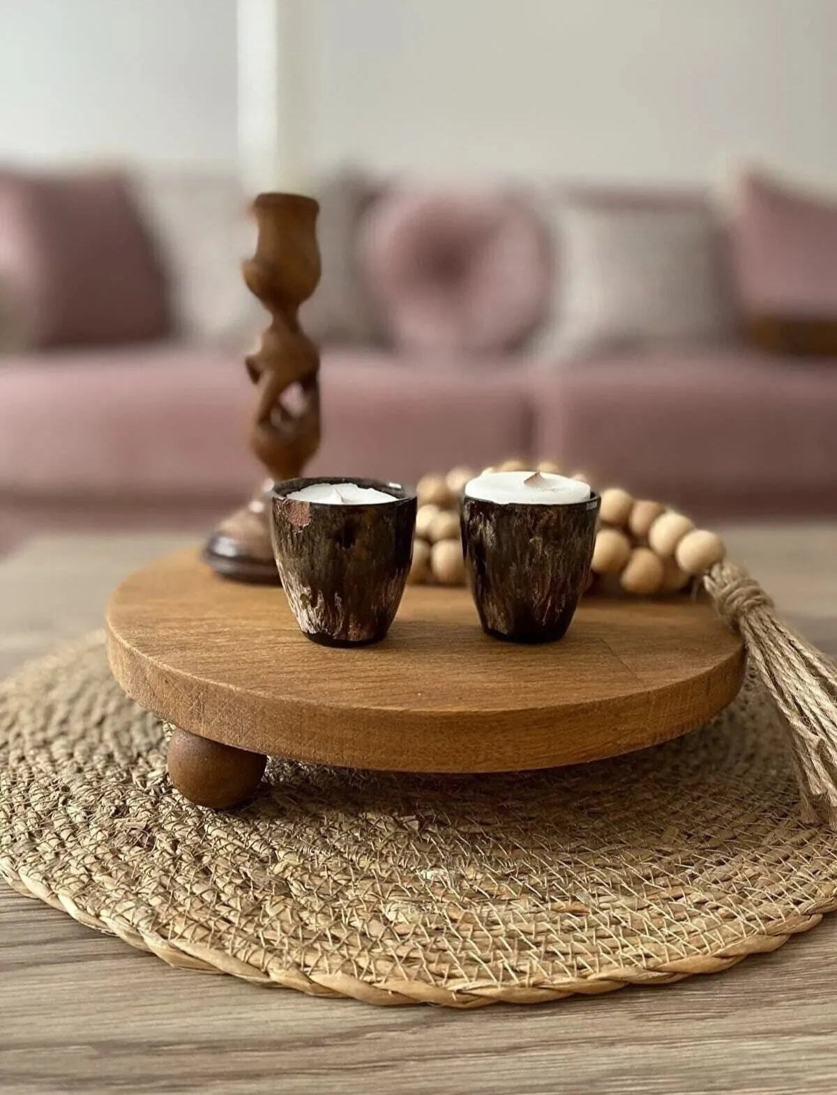 Natural Wood Stand 24 cm