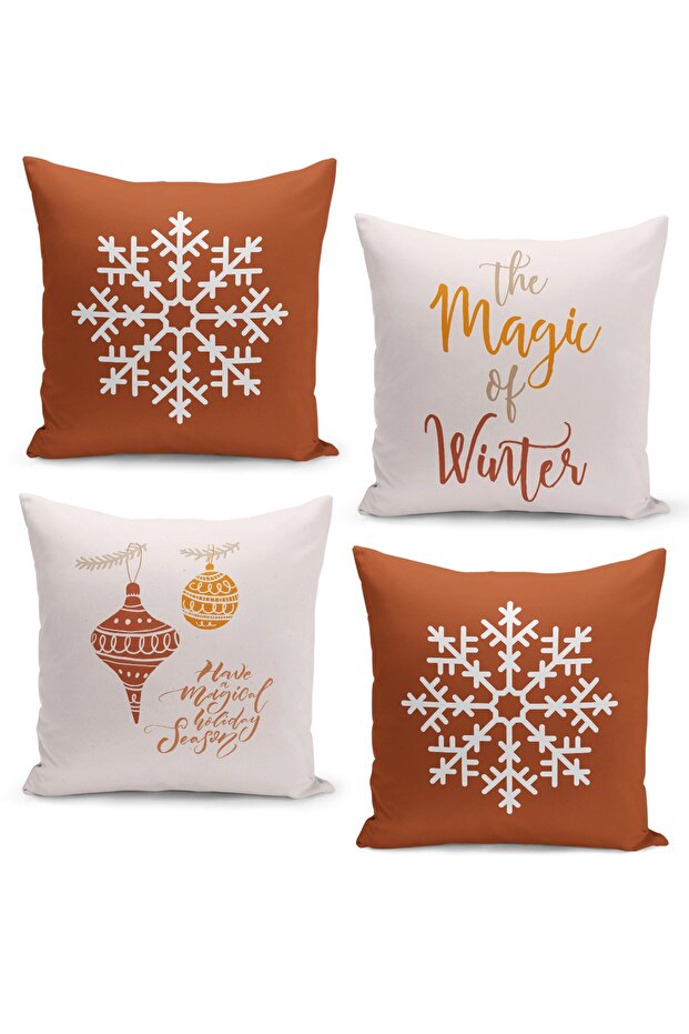4 Piece Pillow Cover Double Sided Digital Print