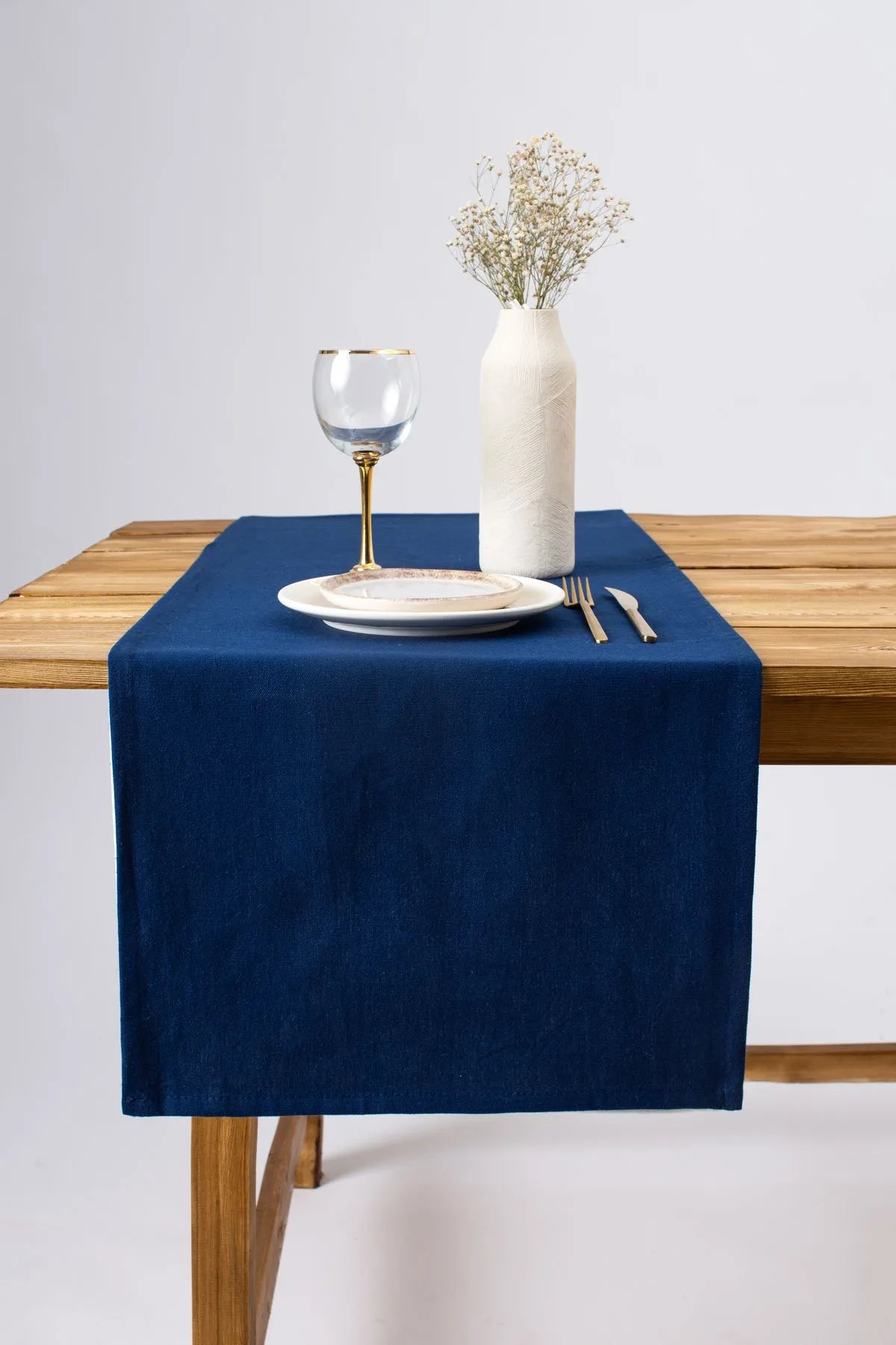 Organic Raw Linen Runner 40 X 150 Cm