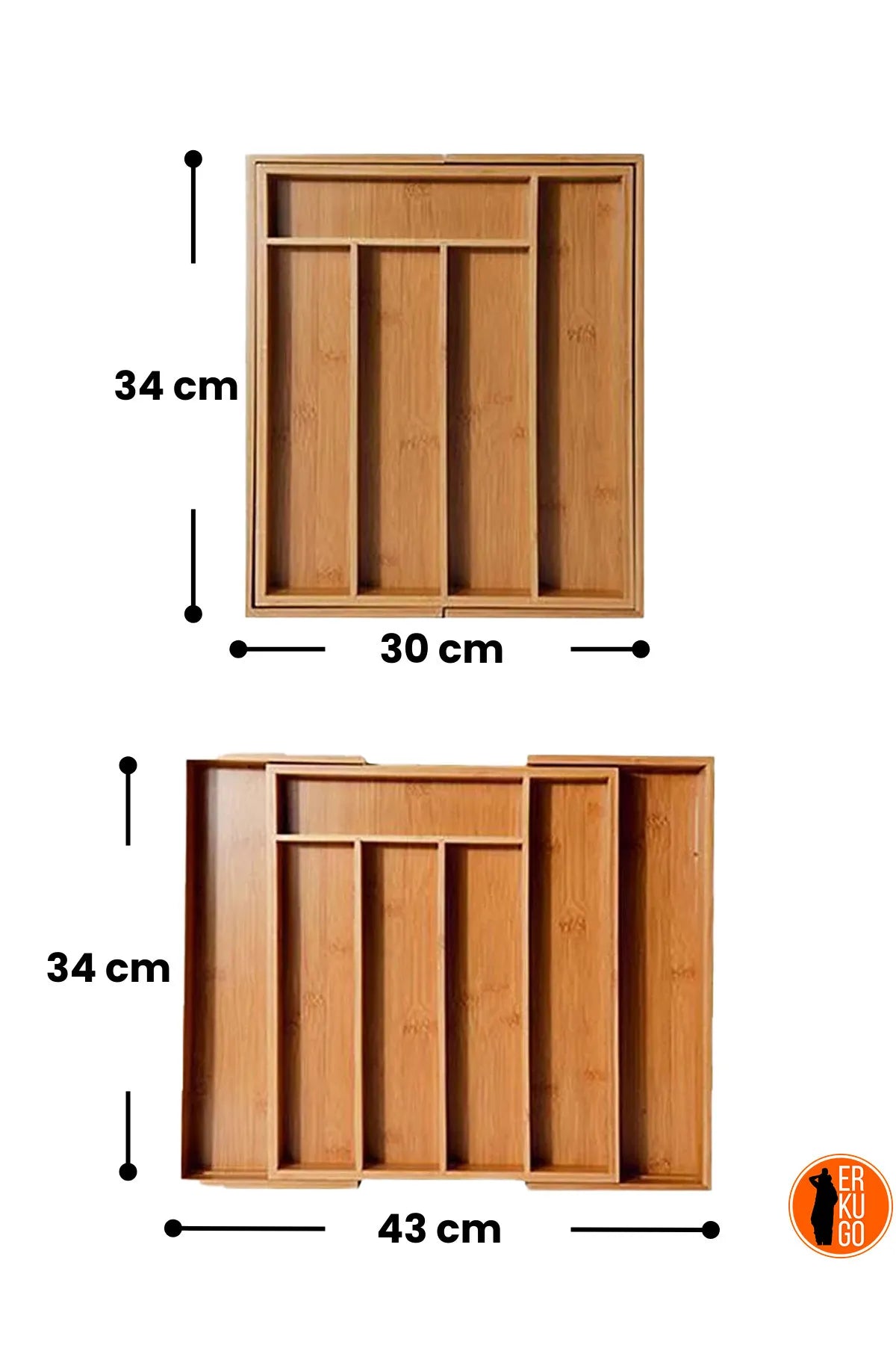 Bamboo Drawer Organizer