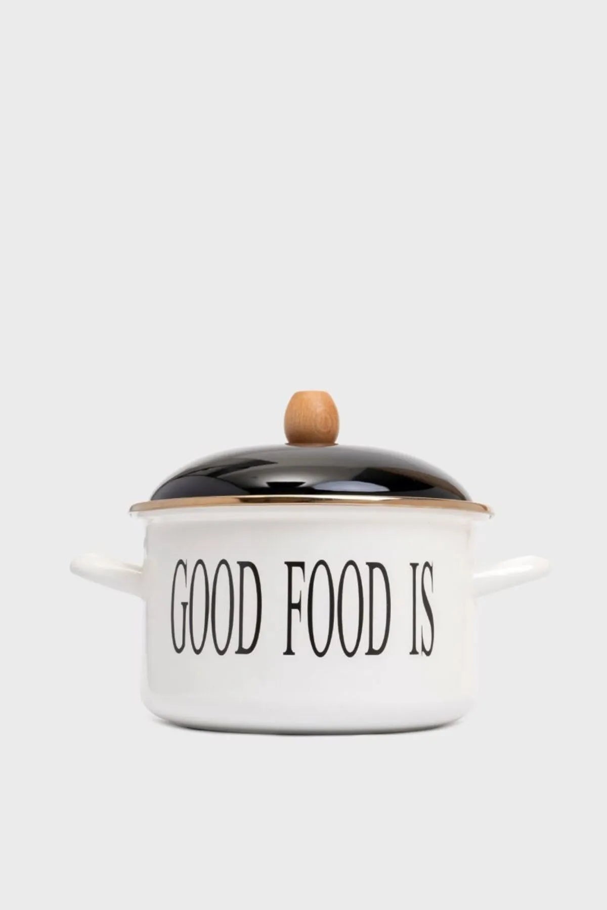 Enamel Pot 20 cm Motto Series