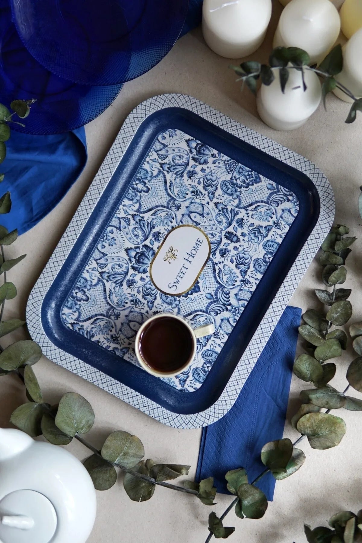 Azul Metal Tray
