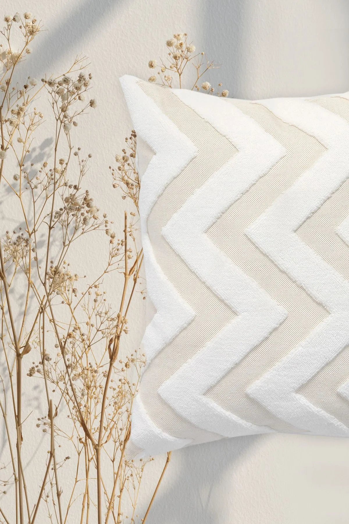 Line Decorative Pillowcase Scandinavian Bohemian Design (1 Piece)