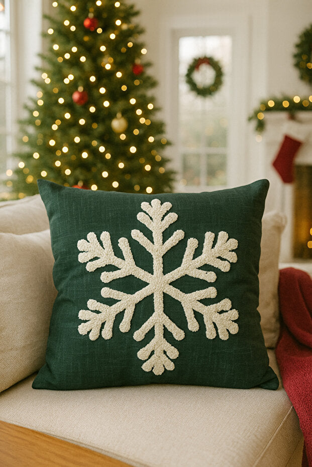 Punch Embroidery Pillow Case